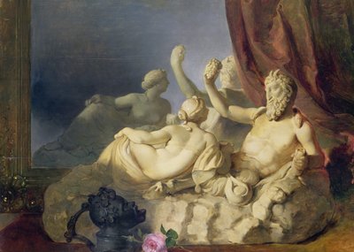 Pan and a Nymph by Peter Fendi